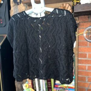 Mossimo Supply Co. Black Knit Blouse